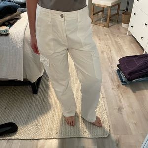 Zara White Cargo Pants